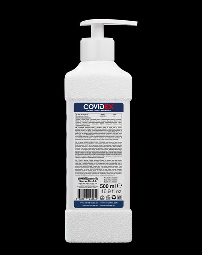 Covidex Antibacterial Soap 500 mL Back (Covidex 500ml Soap Back)
